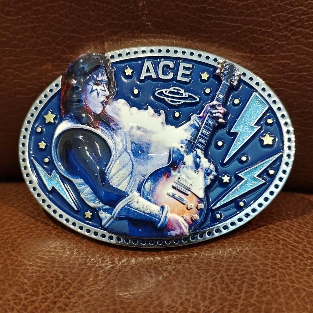 KISS Ace Frehley Collectible Belt Buckle NEW